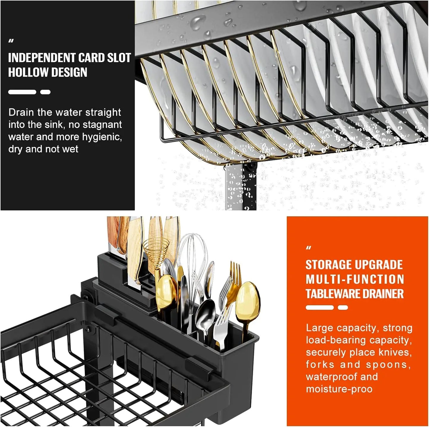 Easy Installation Adjustable Over The Sink Rack,