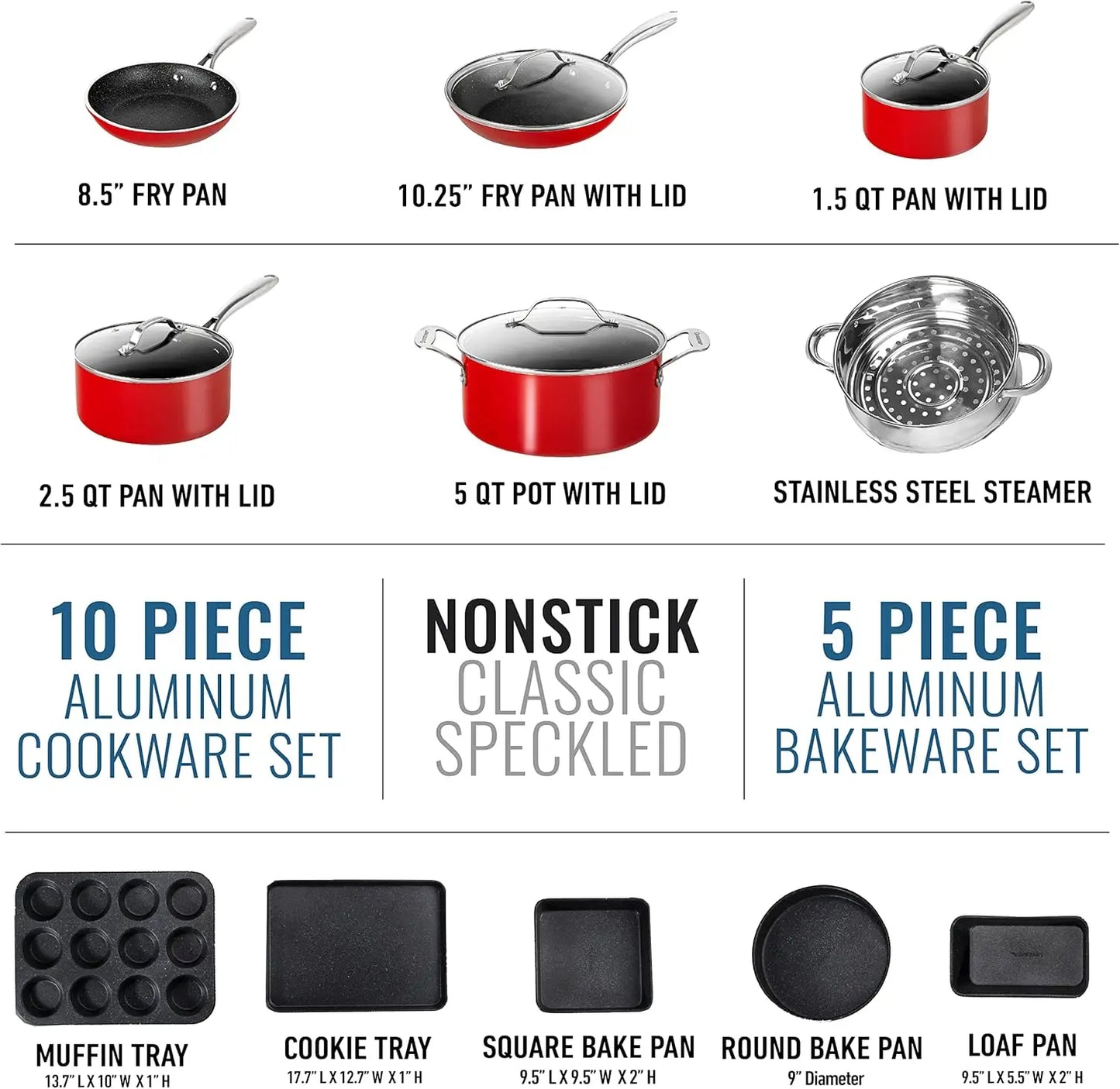 Ultra Durable Nonstick Pots and Pans Set