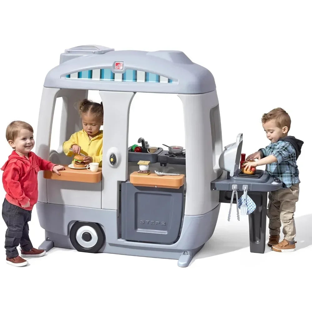 Indoor/Outdoor Adventure Camper Playhouse Playset for Kids