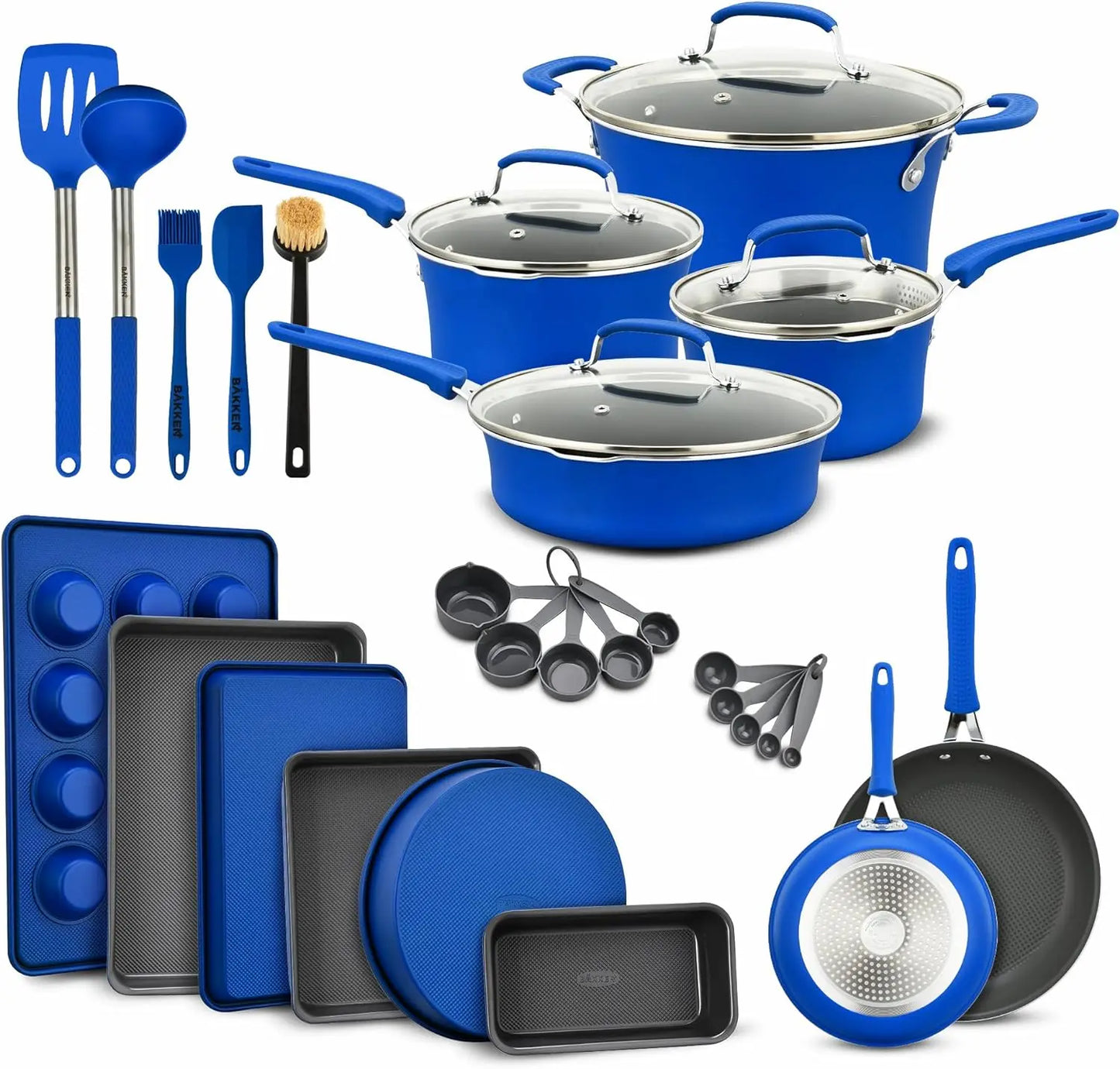 23 Piece– Multi-Sized Cookware Set with Lids