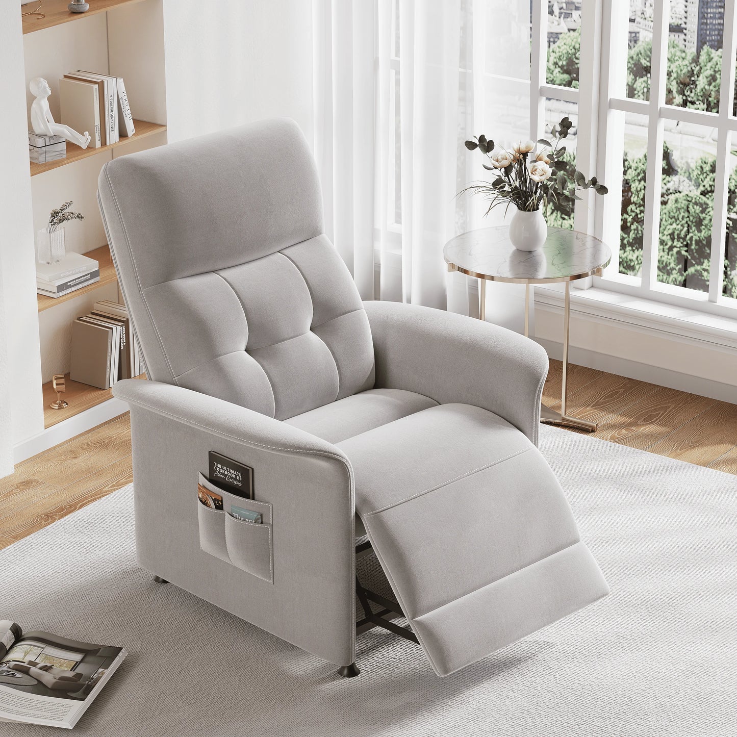 Adjustable Power Recliner Chair with Heat and Massage