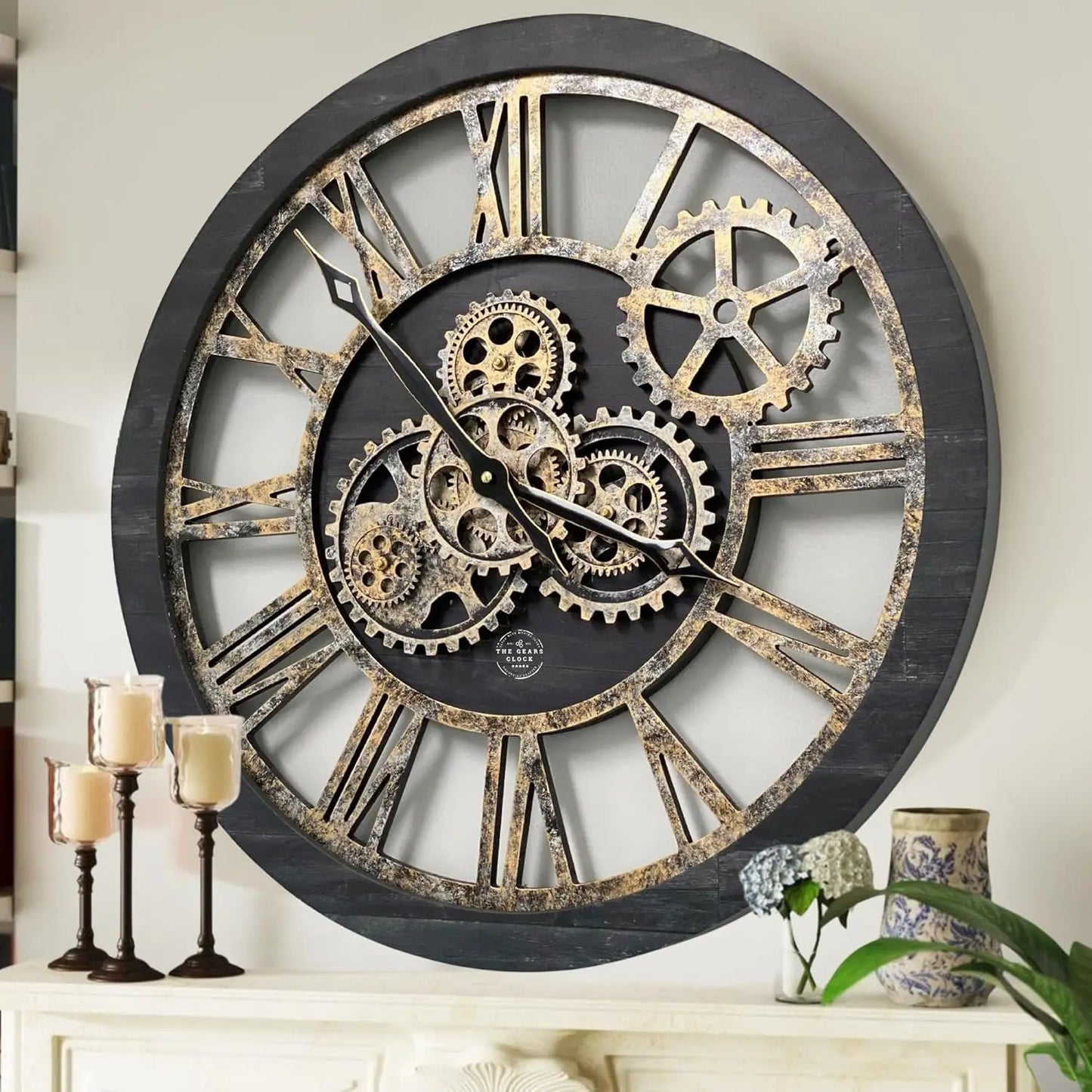 The Original Real Moving Gear Wall Clock (24 inch (60cm)