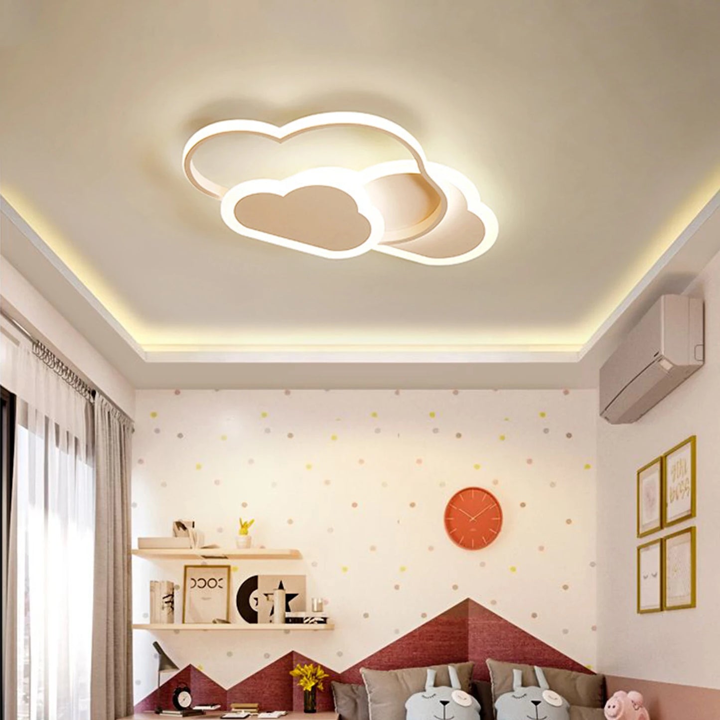 Cloud LED Ceiling Lamp 22" Modern Minimalist Lighting