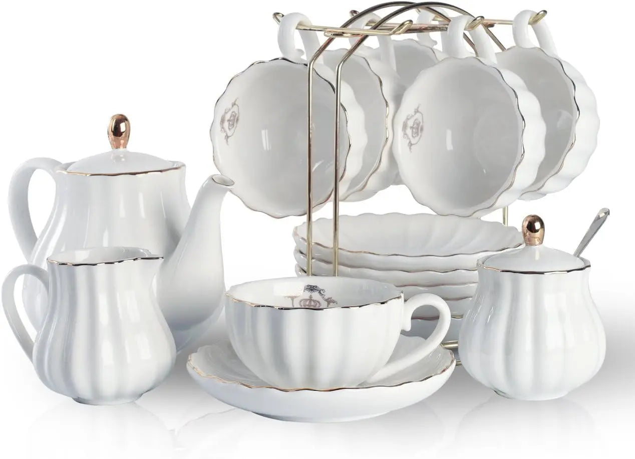 British Royal Series, Porcelain Tea Sets, Service for 6