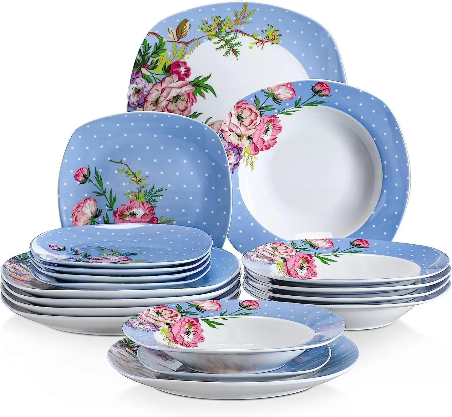 30 PCS Porcelain Dinnerware Sets for 6