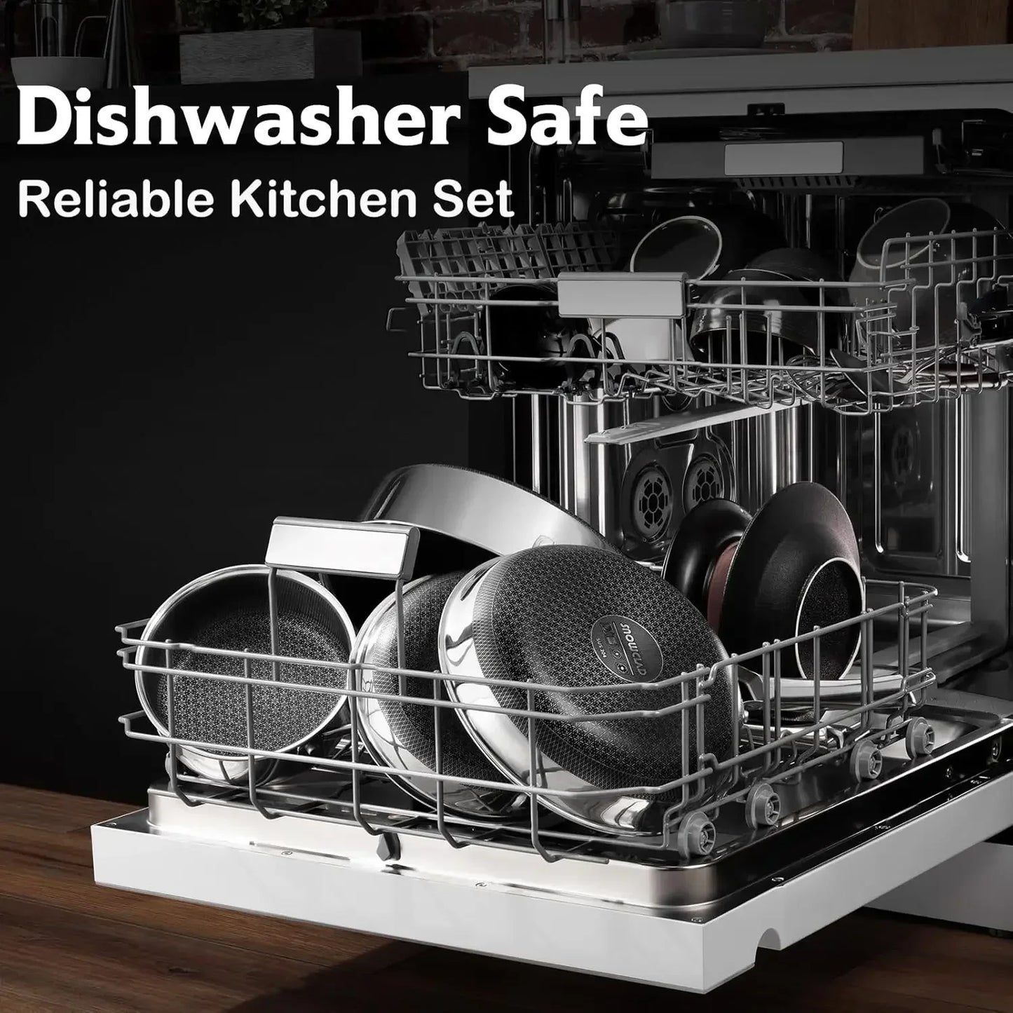 10 Pcs Hybrid Stainless Steel Cookware Set