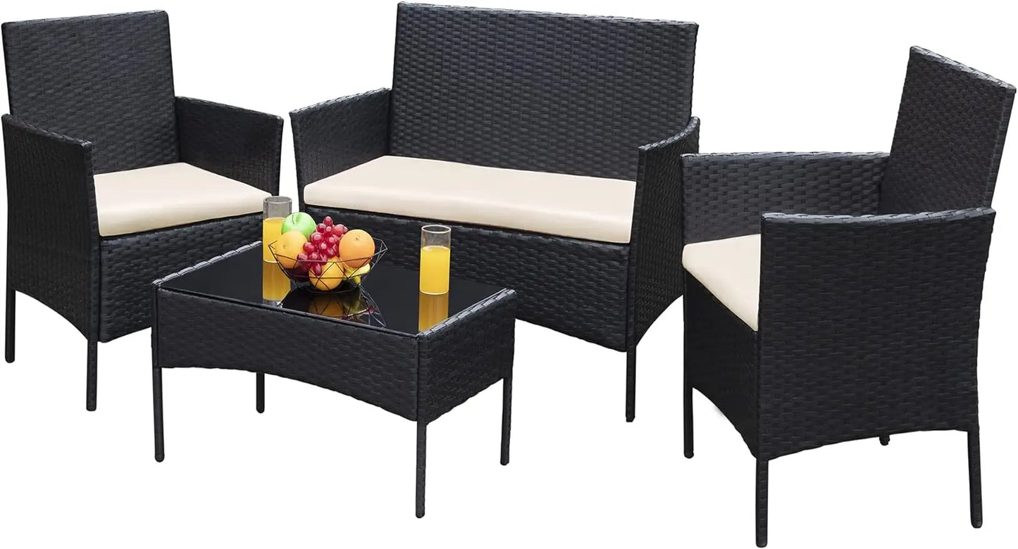 4 Piece Backyard Conversation Set