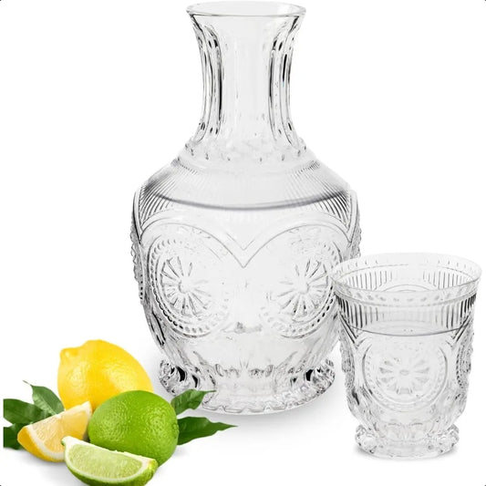 Artisan Bedside Water Carafe and Glass Set