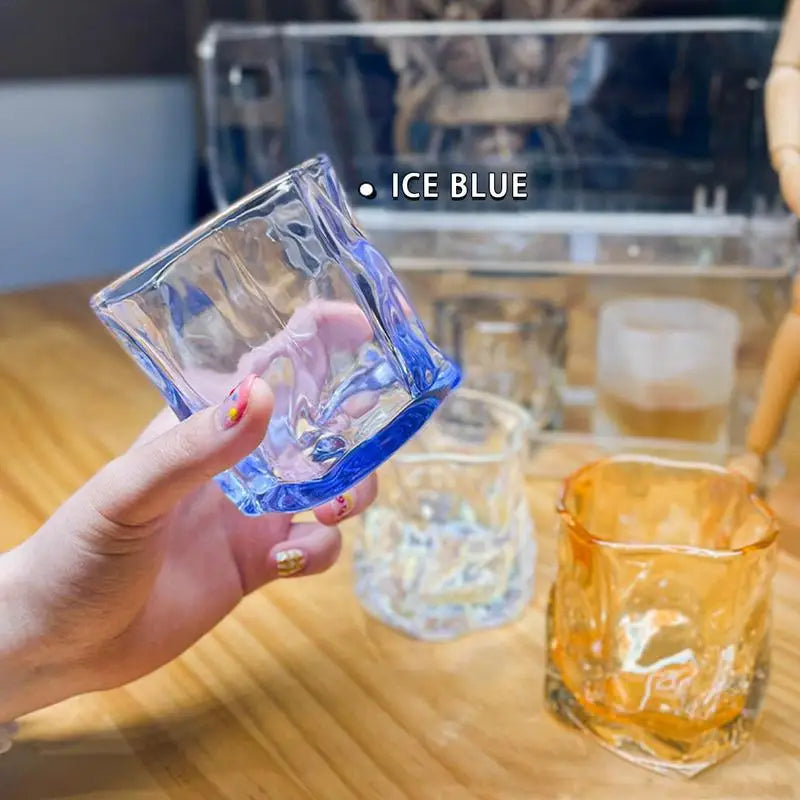 6pcs Irregular Whiskey Glasses Set