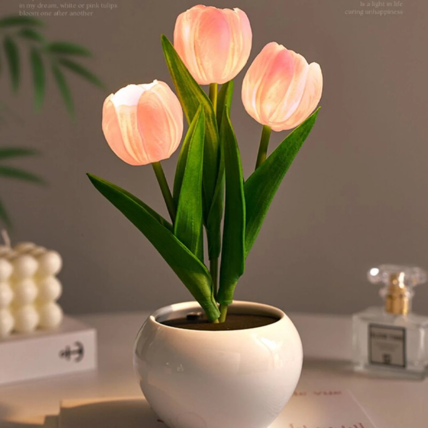 Beautiful LED Tulip Bedside Lamp