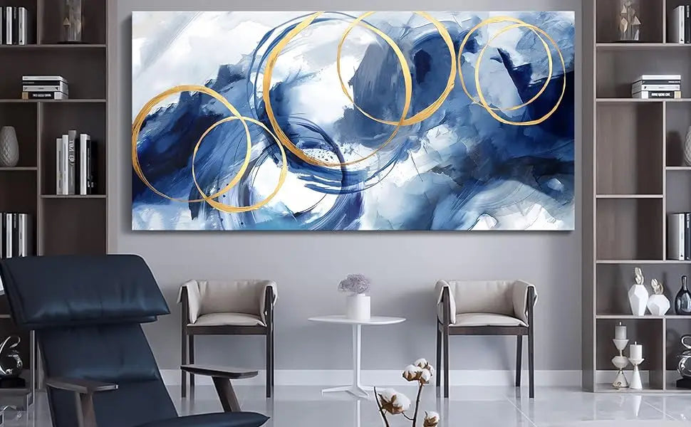 Large Abstract Canvas Wall Art Decor, Size 29x58