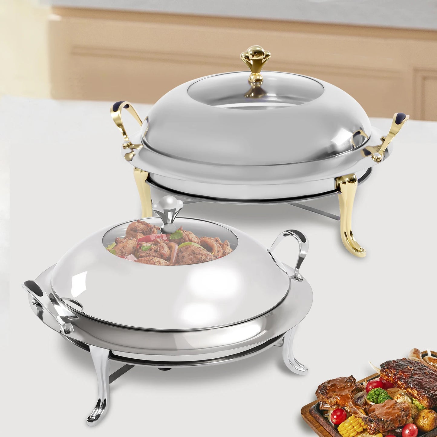 3L Stainless Steel Chafing Dish Set