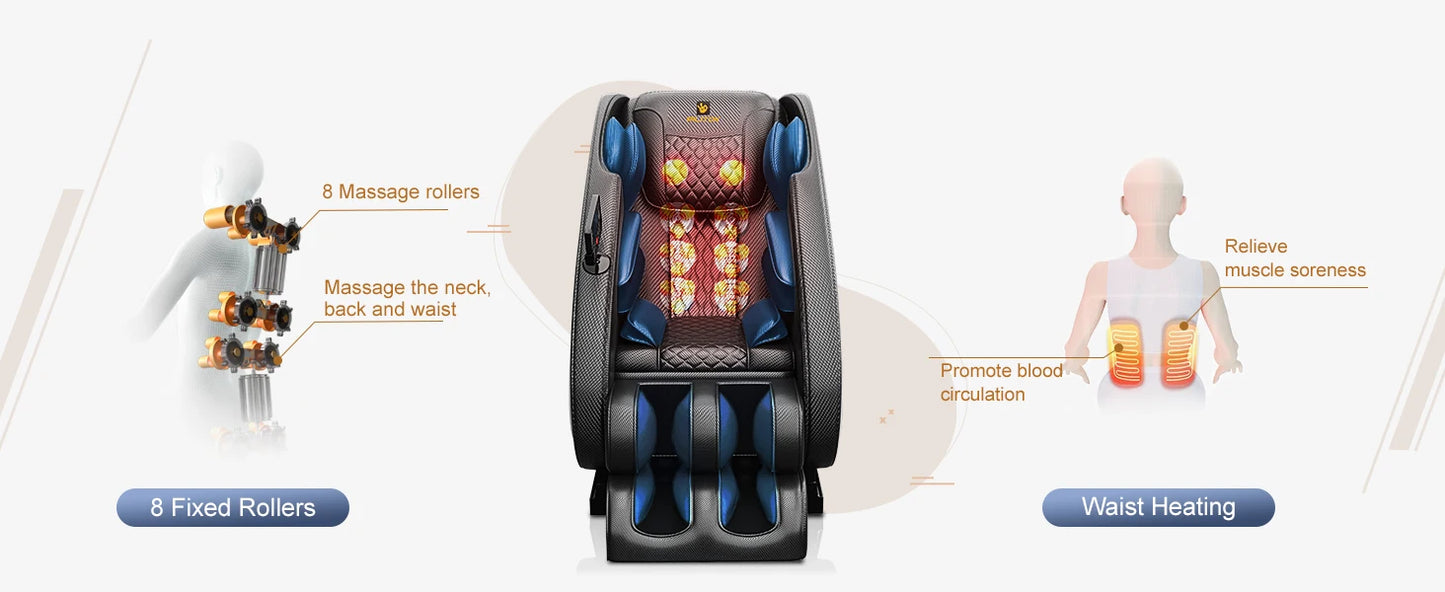 Massage Chair Recliner with Zero Gravity, Full Body Air Pressure, Easy to Use at Home