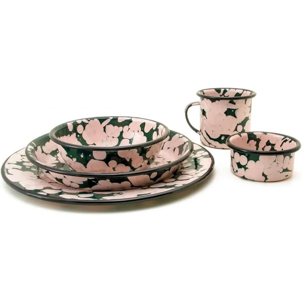 20-Piece Splattered Ceramic Tableware Set