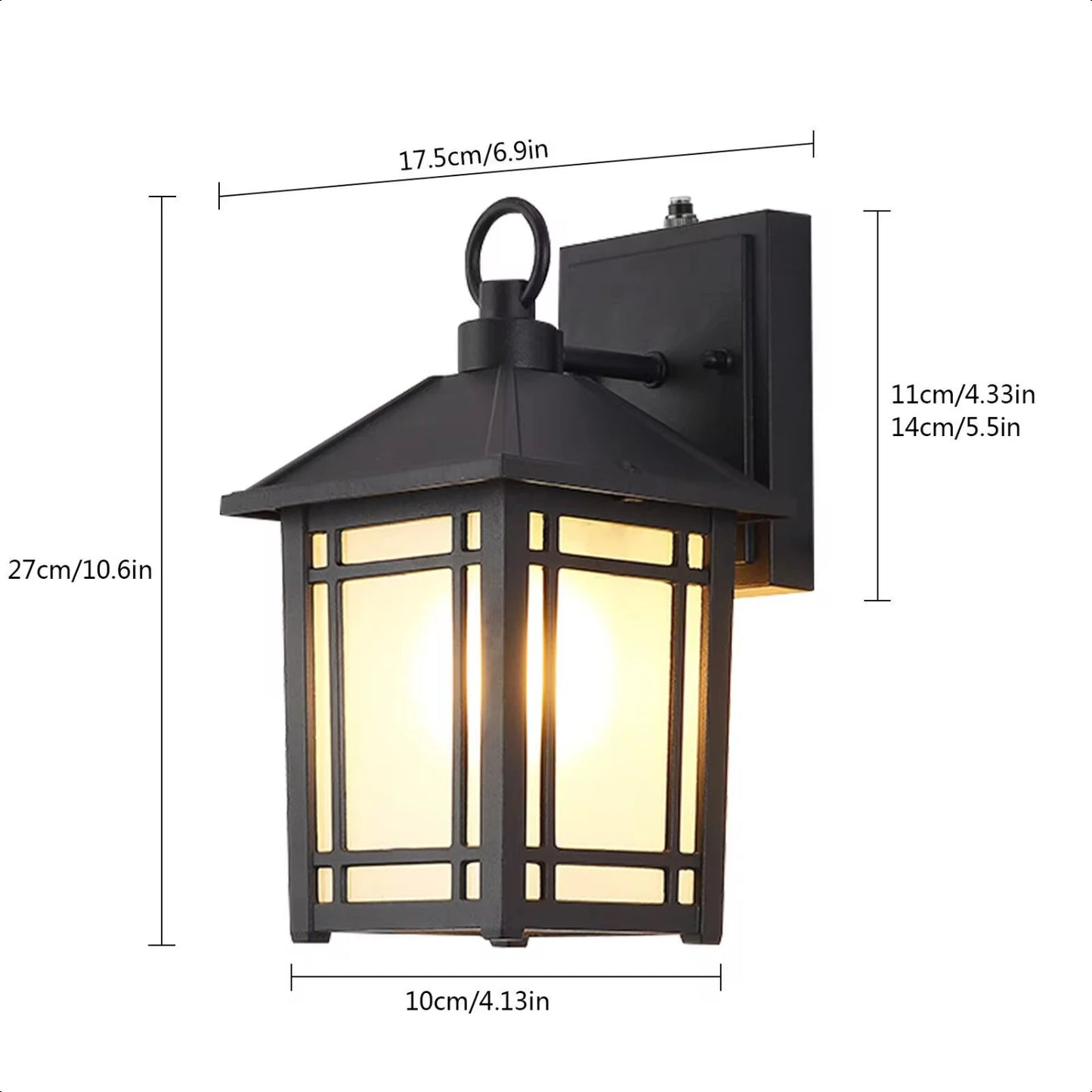 Outdoor Motion Sensor Wall Mounted Lamp Light Fixture