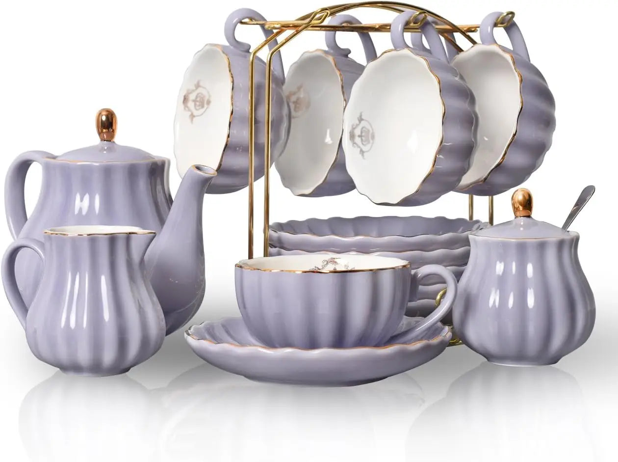 British Royal Series, Porcelain Tea Sets, Service for 6