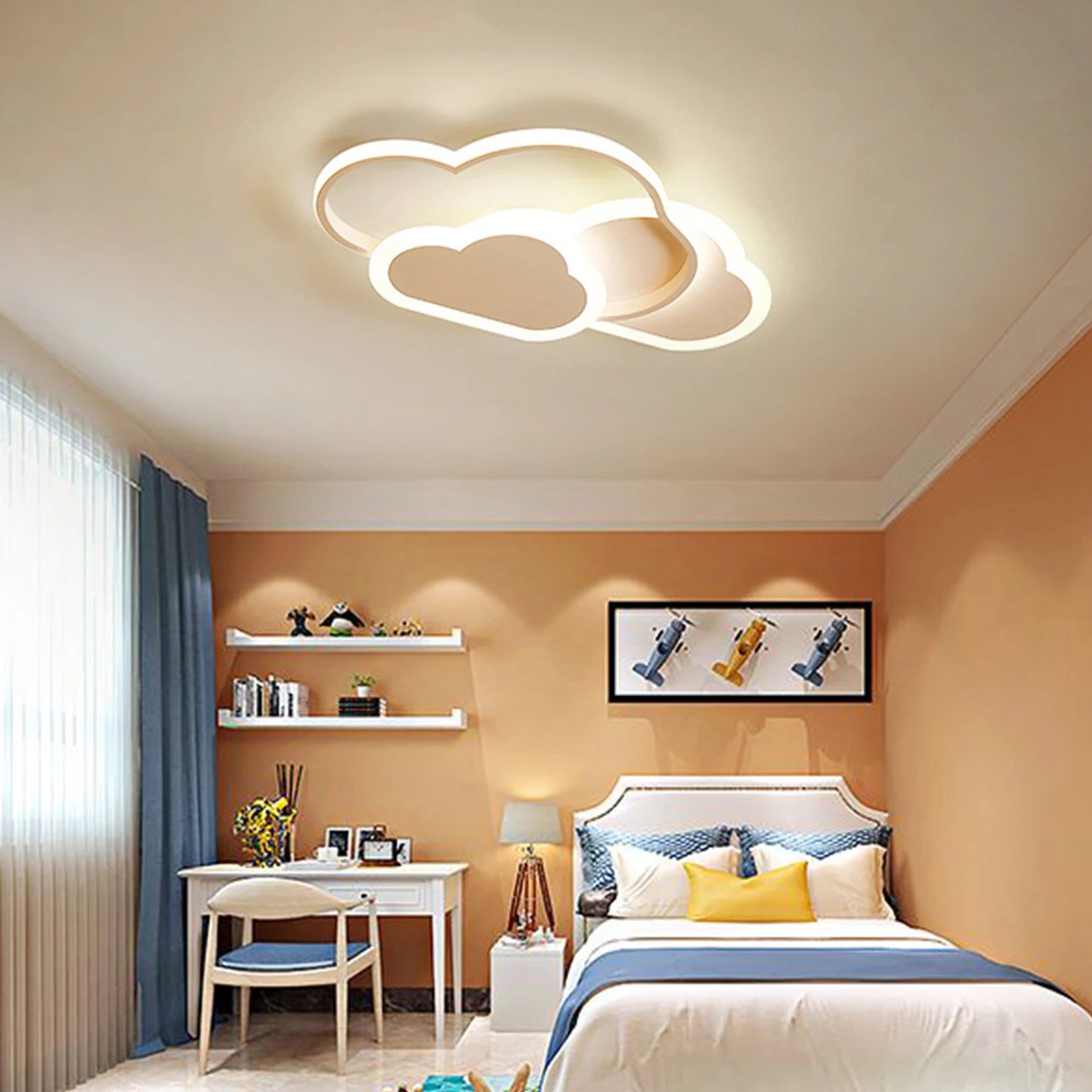 Cloud LED Ceiling Lamp 22" Modern Minimalist Lighting