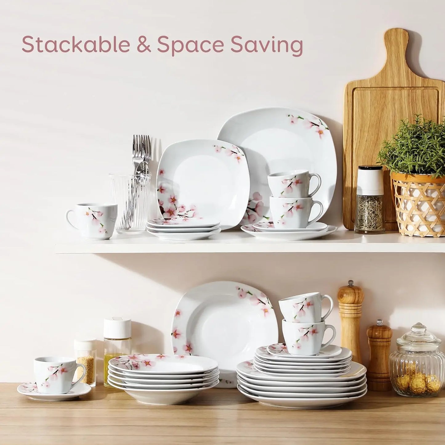 30 PCS Porcelain Dinnerware Sets for 6