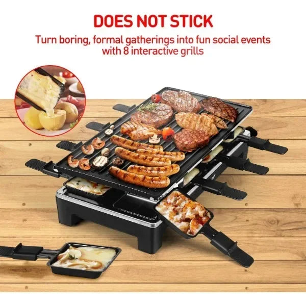 2-in-1 Non-Stick Electric Indoor Table Grill