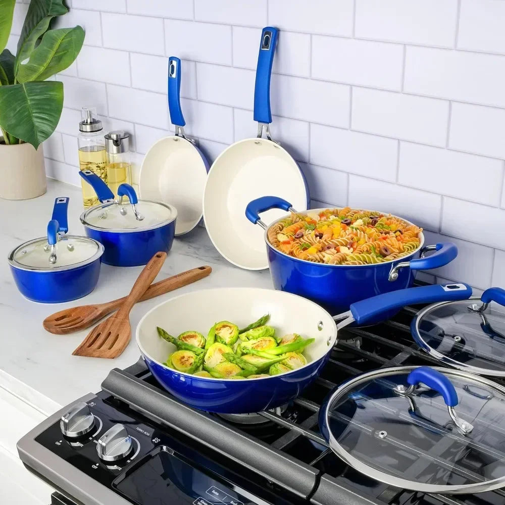 HEAVY-GAUGE FORGED ALUMINUM Non-stick Cookware Set