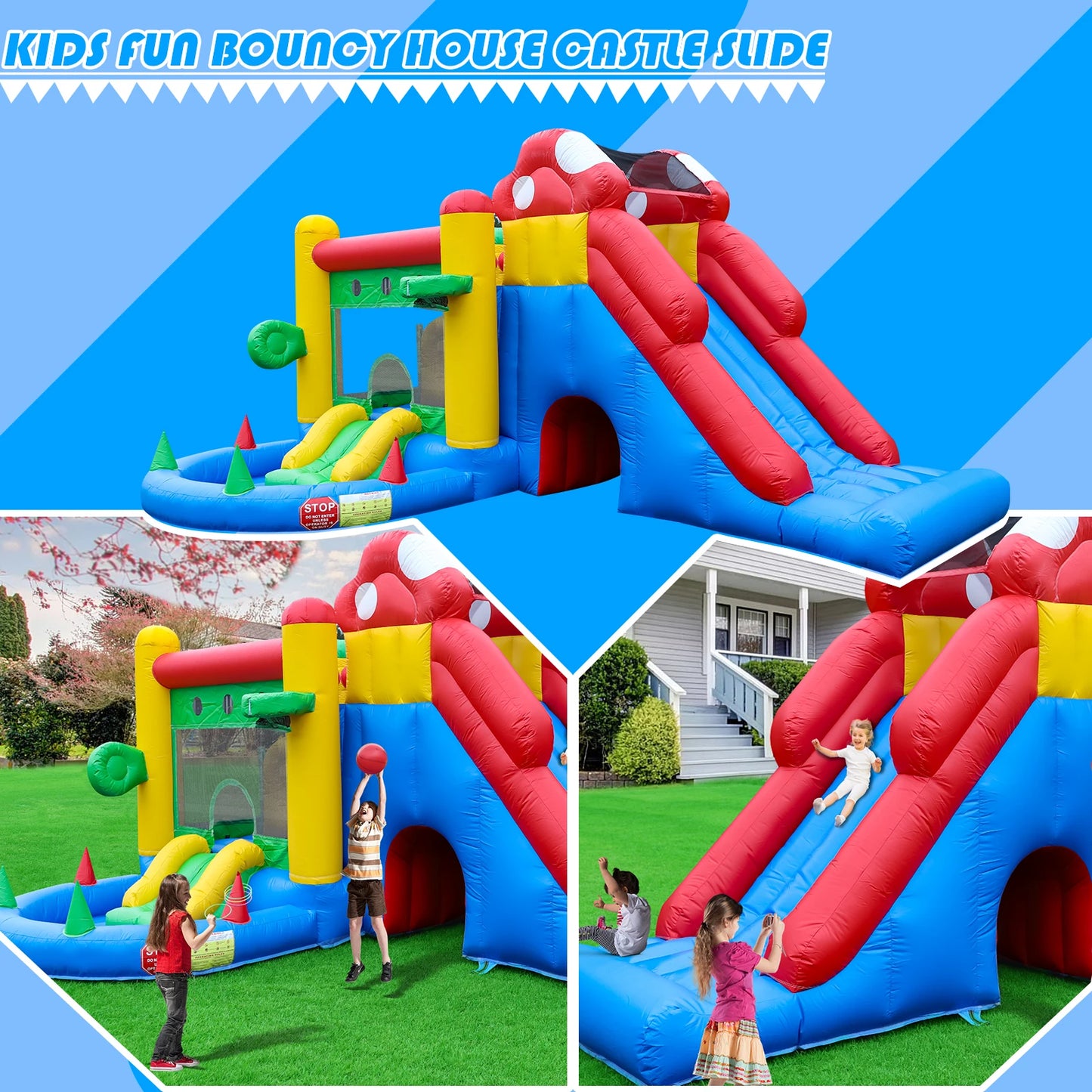 Commercial Inflatable Bounce House, with Blower