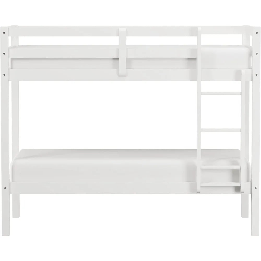 Kids and Teens Caspian Twin Bunk Bed, White