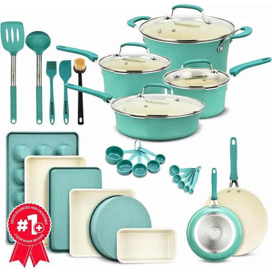 23 Piece– Multi-Sized Cookware Set with Lids