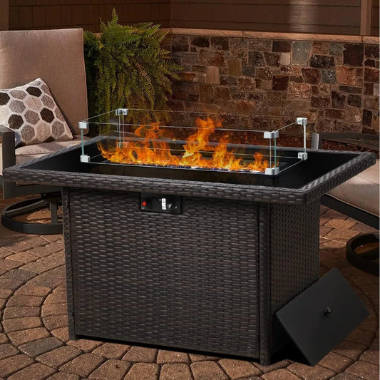 44" 55000 BTU Propane Gas Fire Pit Table