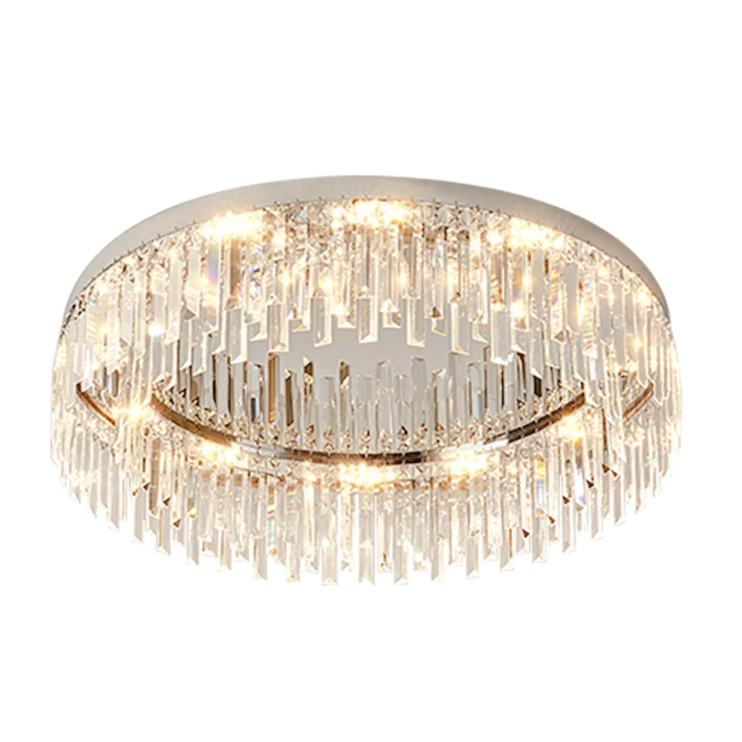 23.6inch Round Crystal Indoor Ceiling Lamp