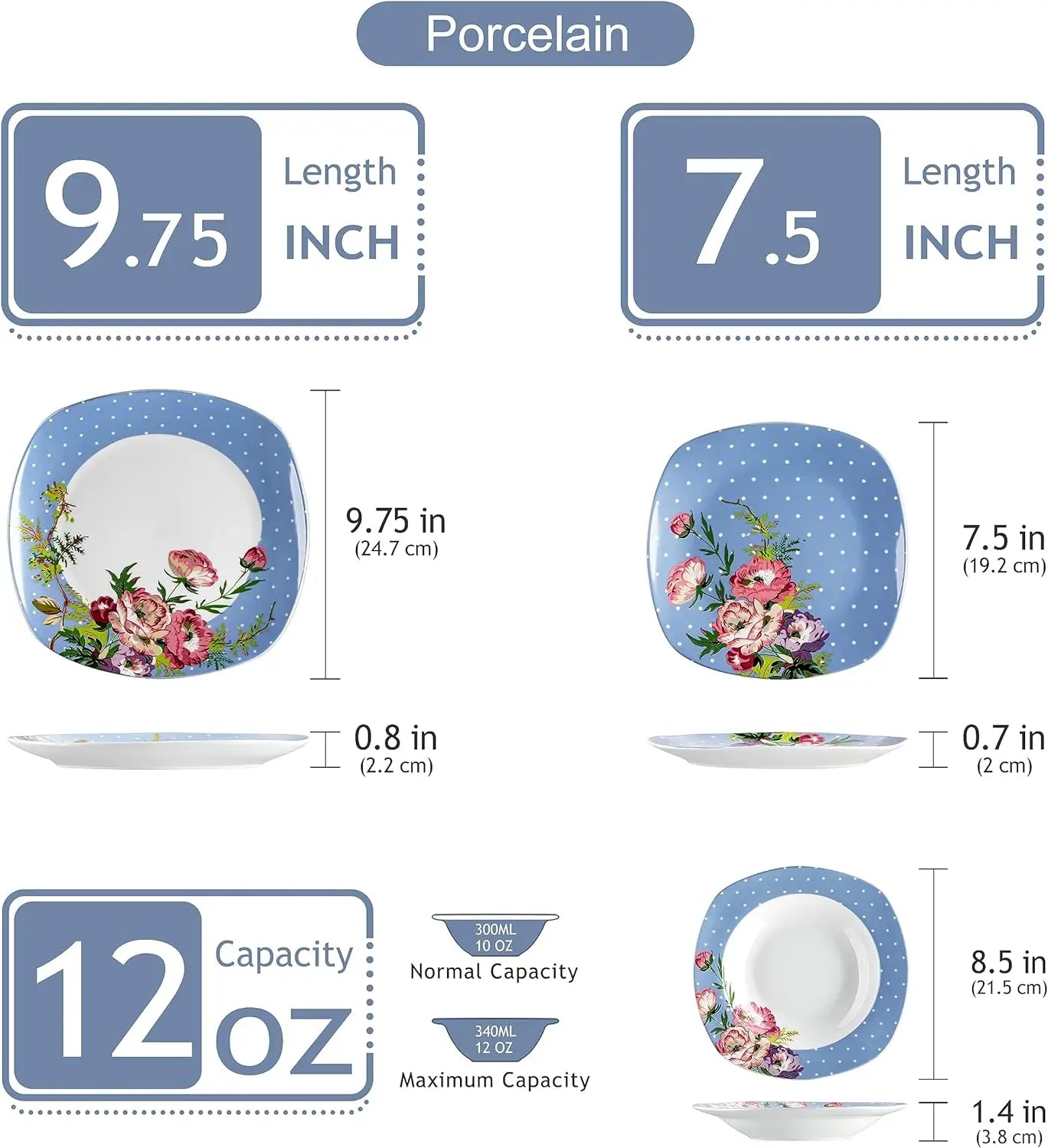 30 PCS Porcelain Dinnerware Sets for 6