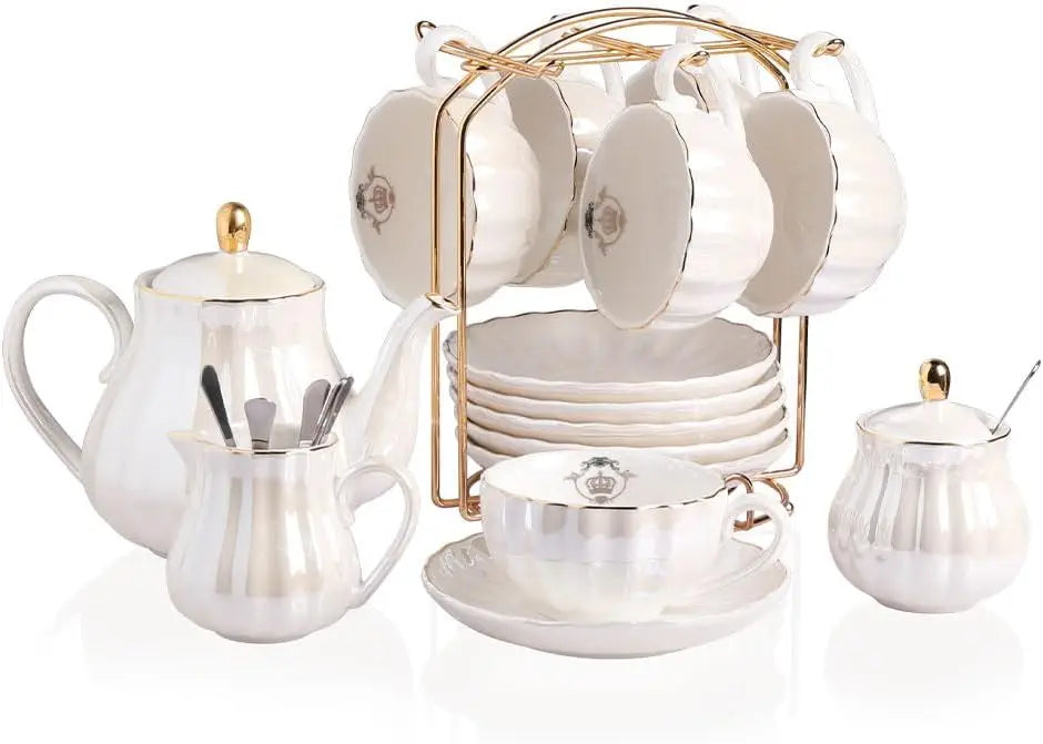 British Royal Series, Porcelain Tea Sets, Service for 6