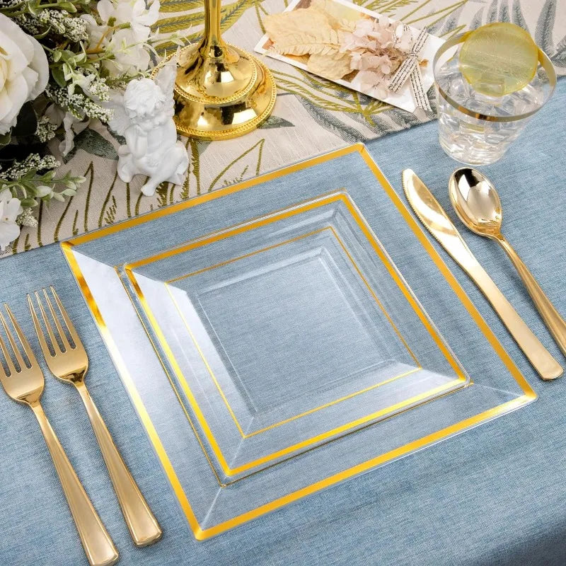 30-Guest Disposable Dinnerware Set