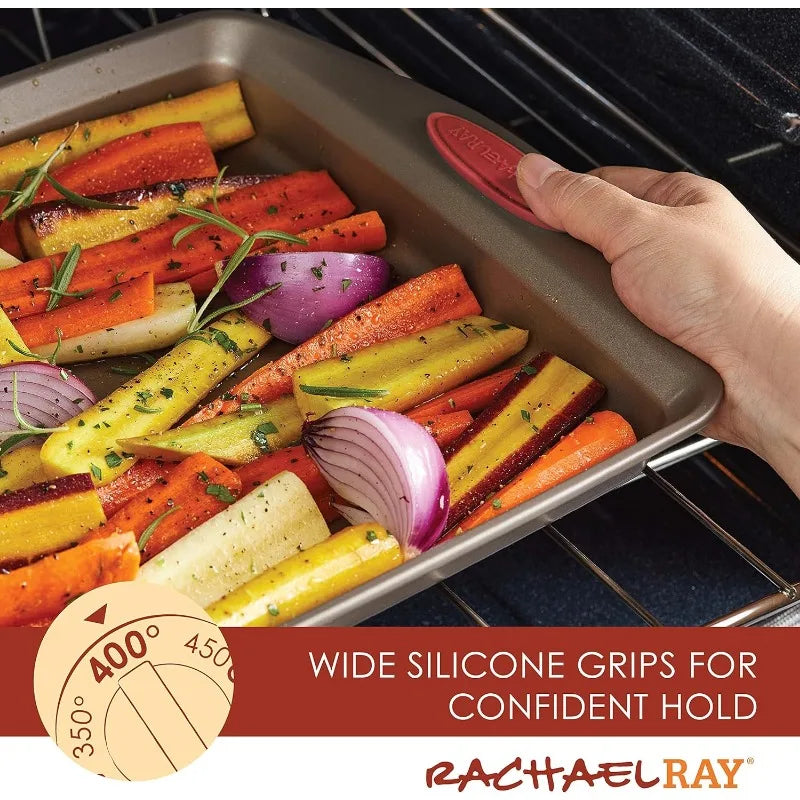 10 Piece Rachael Ray Cucina Nonstick Bakeware Set