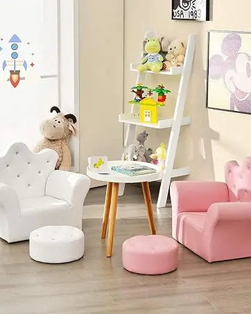 Children's Cartoon Sofa Chair w/Solid Wood Frame, Thick Cushion