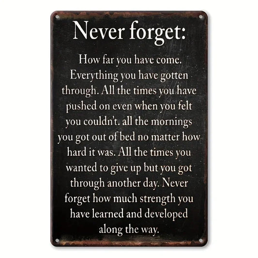 8x12 Inch Retro Rust Proof Iron Signage Wall Art