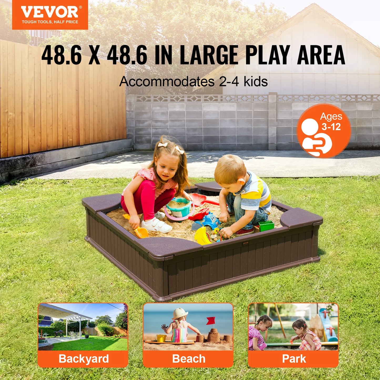 Children's Mini Playground Outdoor Sandbox