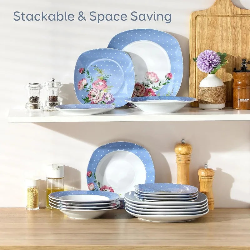 30 PCS Porcelain Dinnerware Sets for 6