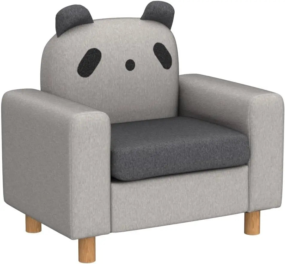 Cartoon Sofa Chair W/Wood Frame, Thick Cushion