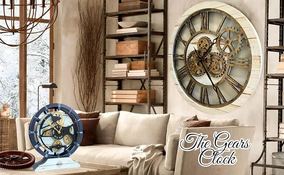 The Original Real Moving Gear Wall Clock (24 inch (60cm)