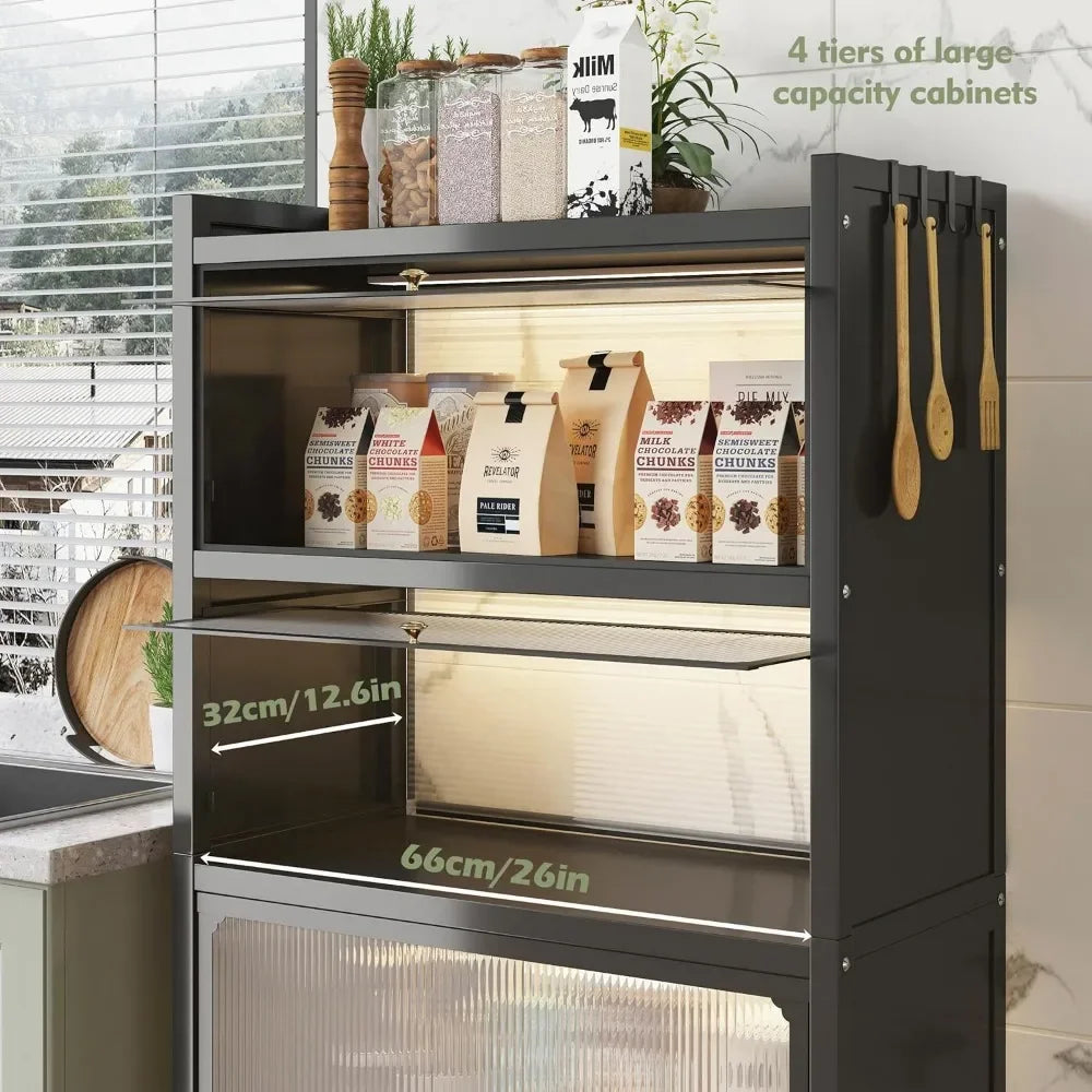 5 Tier Kitchen Cabinet with Storage Pantry