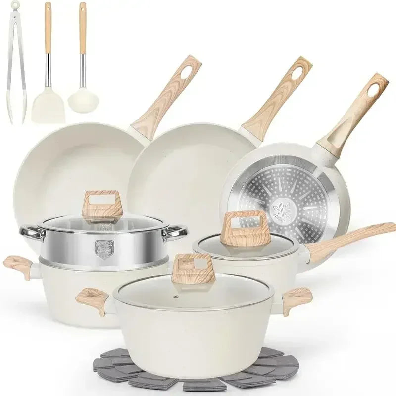 12pcs Nonstick Granite Cooking Set