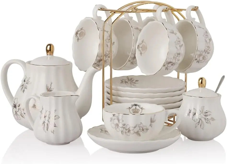 British Royal Series, Porcelain Tea Sets, Service for 6