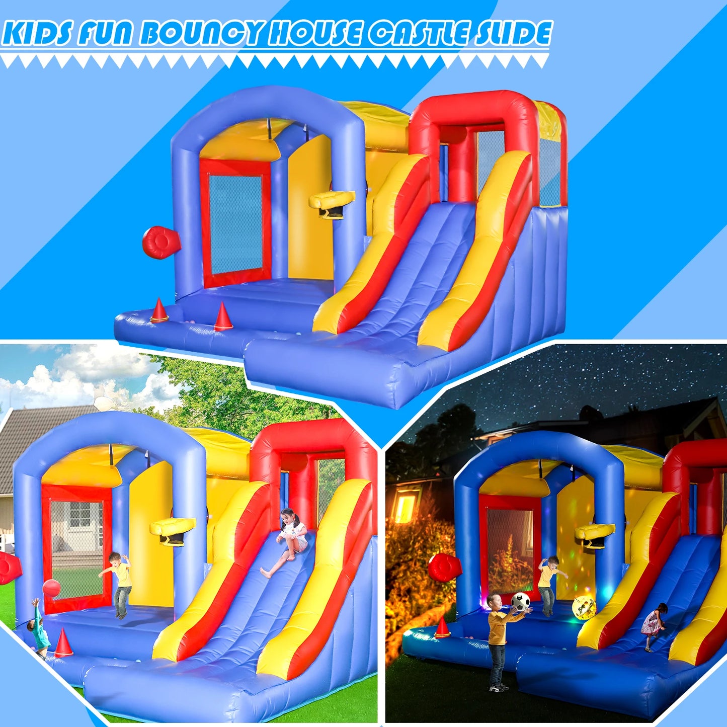 Commercial Inflatable Bounce House, with Blower