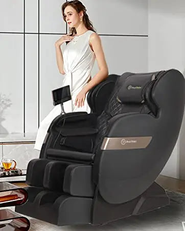 Zero Gravity Massage Chair, with App Control, Bluetooth, Foot Roller, Blue