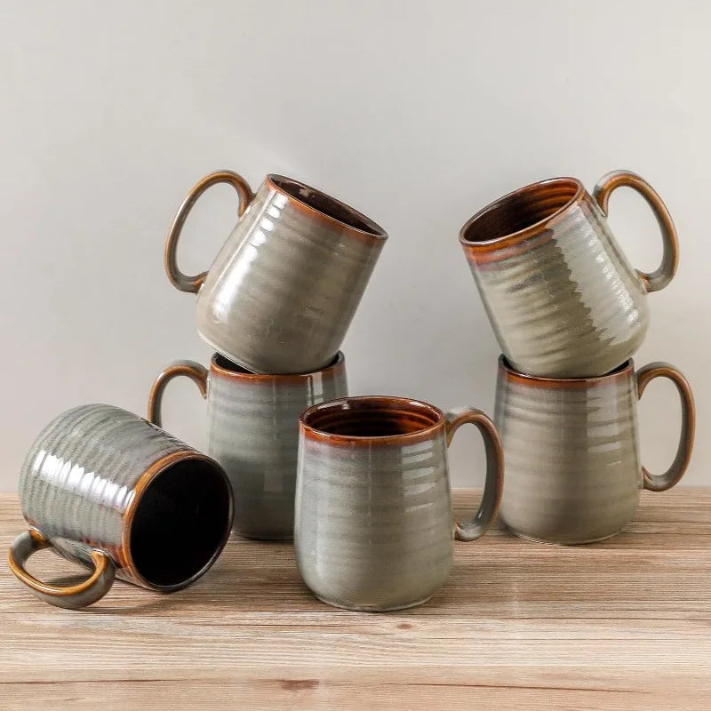 Ceramic Coffee Mugs Set of 6