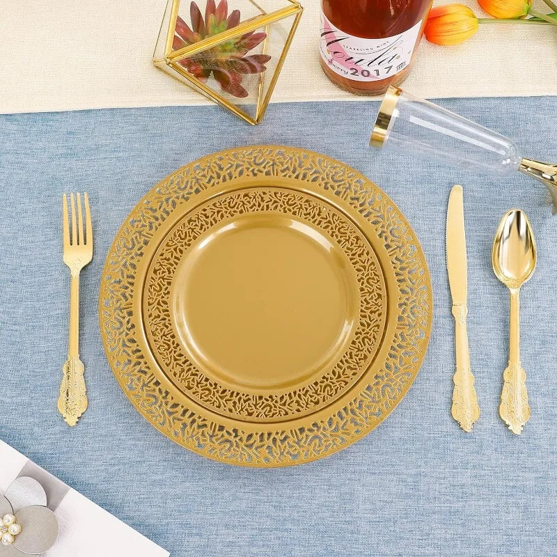 30-Guest Disposable Dinnerware Set