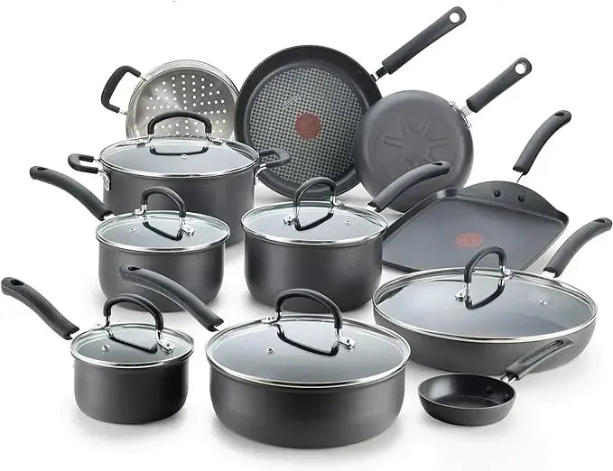 17 Piece T-fal Ultimate Hard Anodized Nonstick Cookware Set