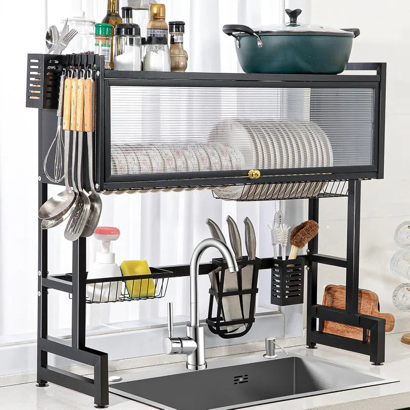 Large Stainless Steel Space Saving Dish Drying Rack