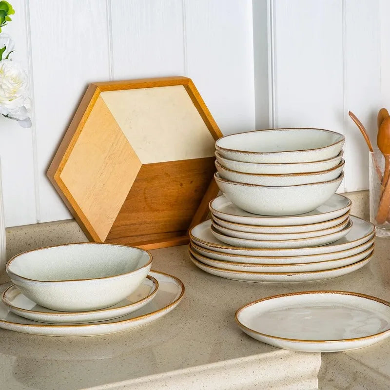 18 piece Handmade Ceramic Dinnerware Sets