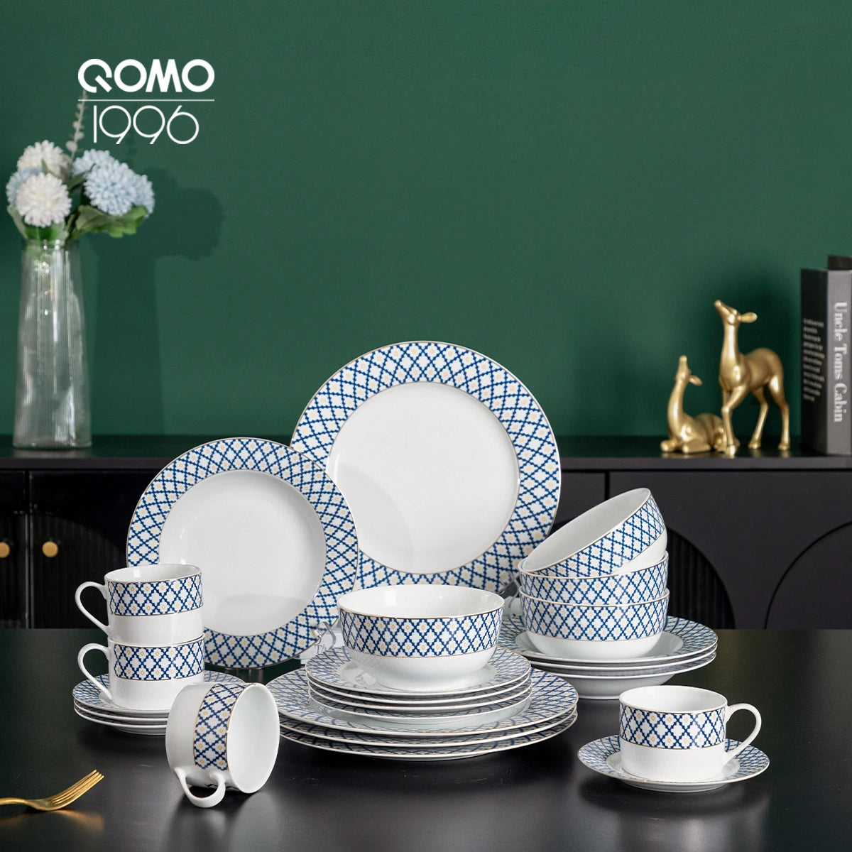 12/24 pieces Porcelain Dinnerware Set